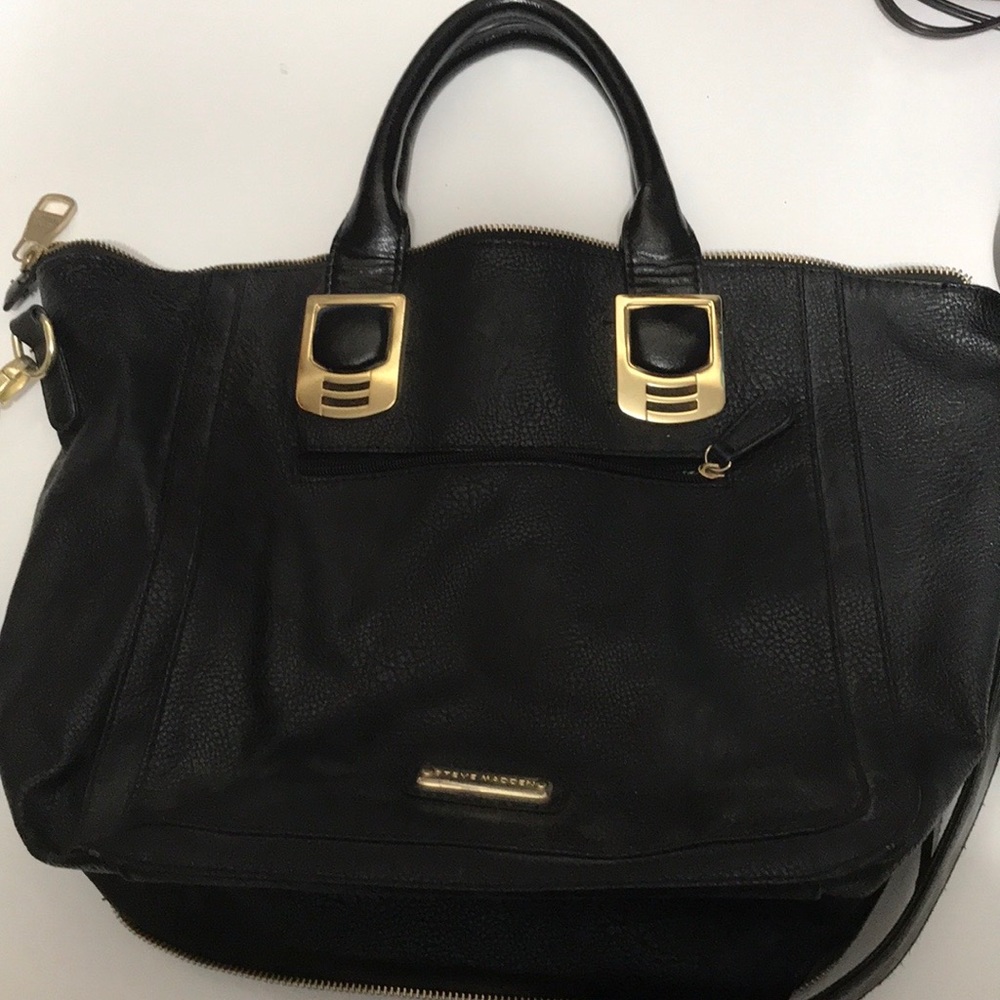 Steve madden large black purse